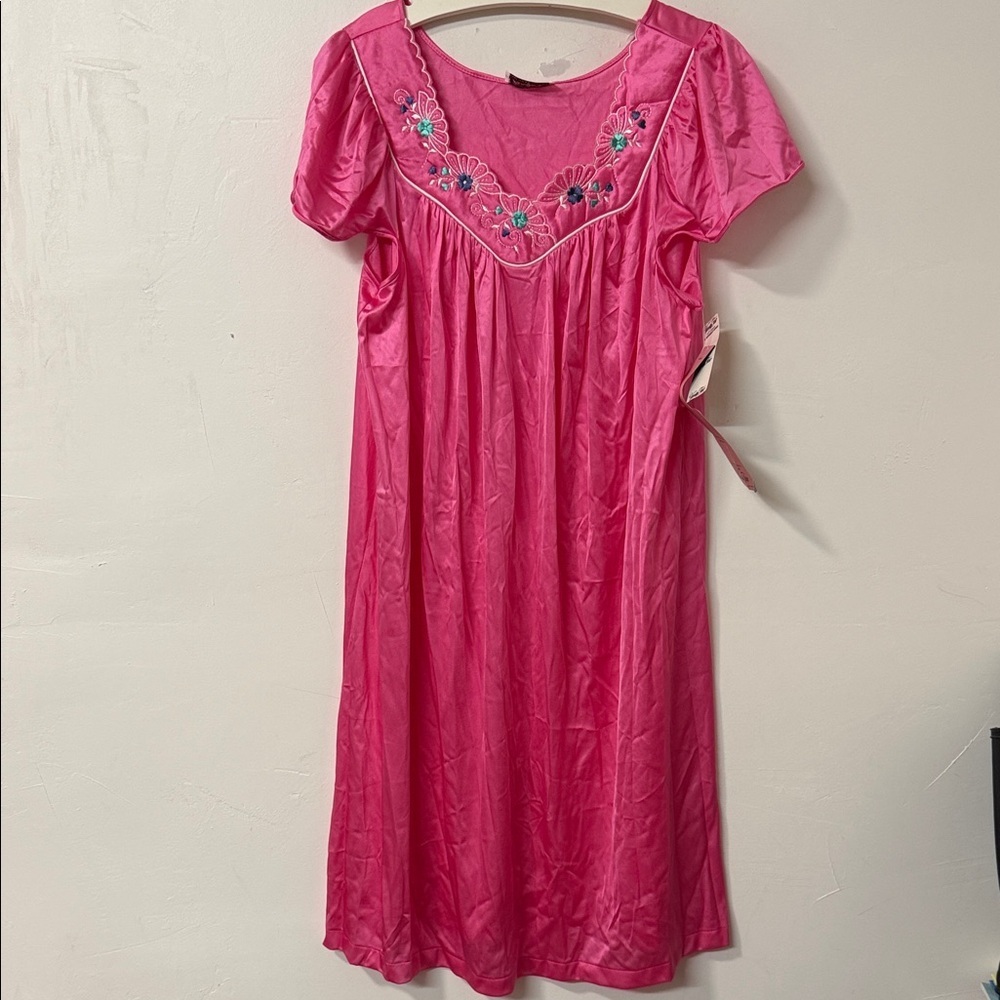 Vanity Fair Pink Floral Chemise